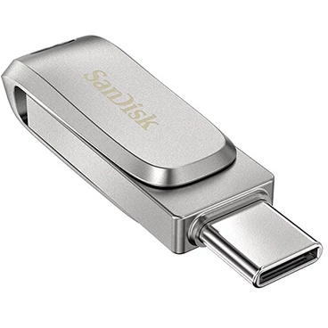 فلش مموری سن دیسک مدل Ultra Dual Drive Luxe ظرفیت 128 گیگابایت